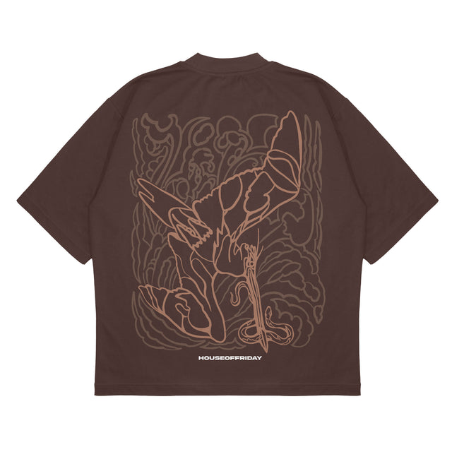 OVERSIZED COFFEE BEAN TEE - PREY PURSUIT