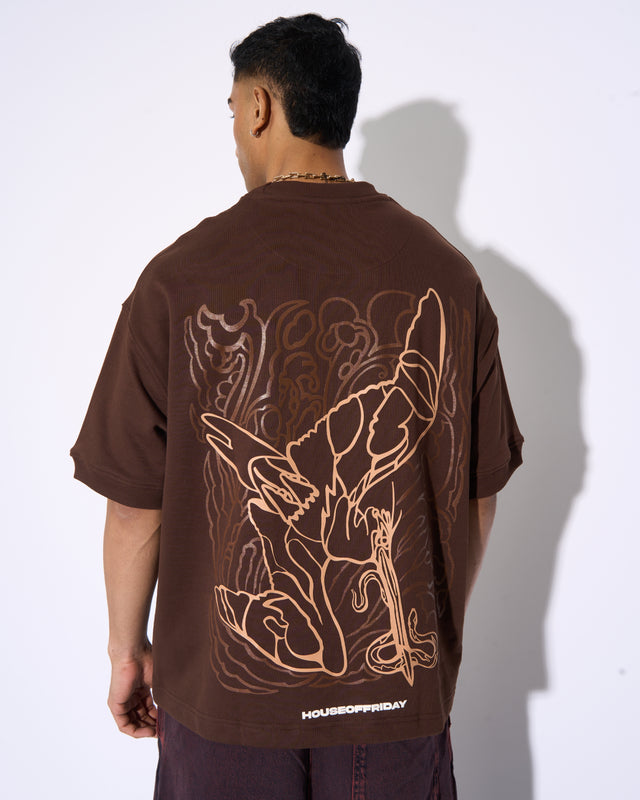 OVERSIZED COFFEE BEAN TEE - PREY PURSUIT