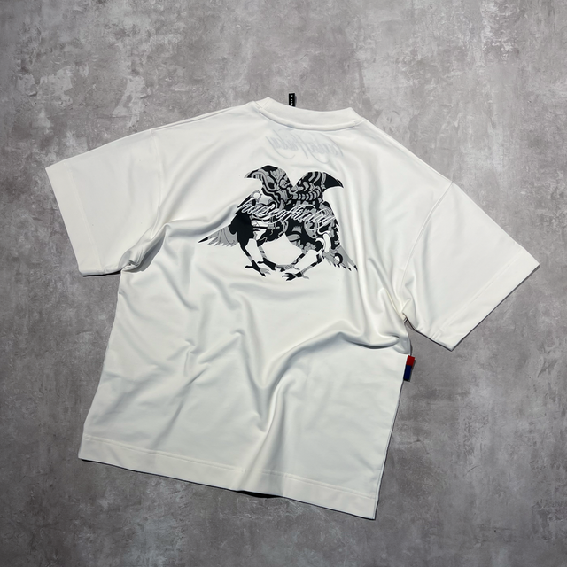 WHITE GREEDY BY DESIGN TEE